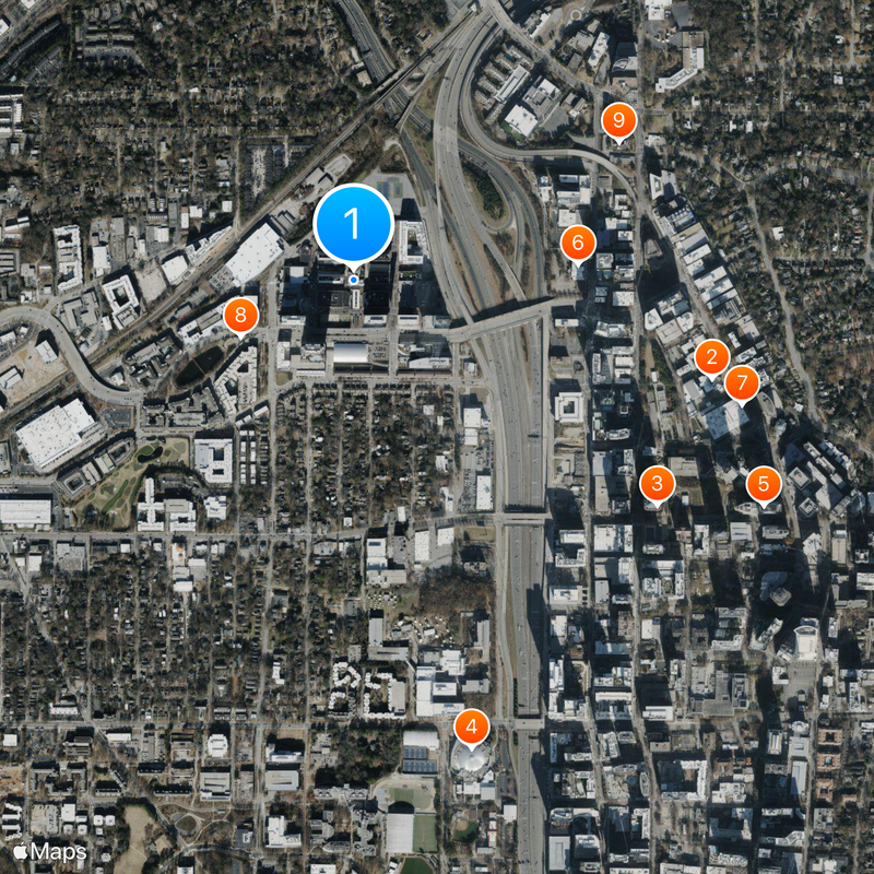 Atlantic Station Carte