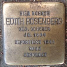 Stolperstein dedicated to Edith Rosenberg