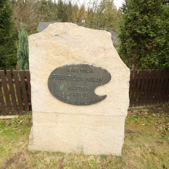 František Kaván memorial in Svobodné Hamry