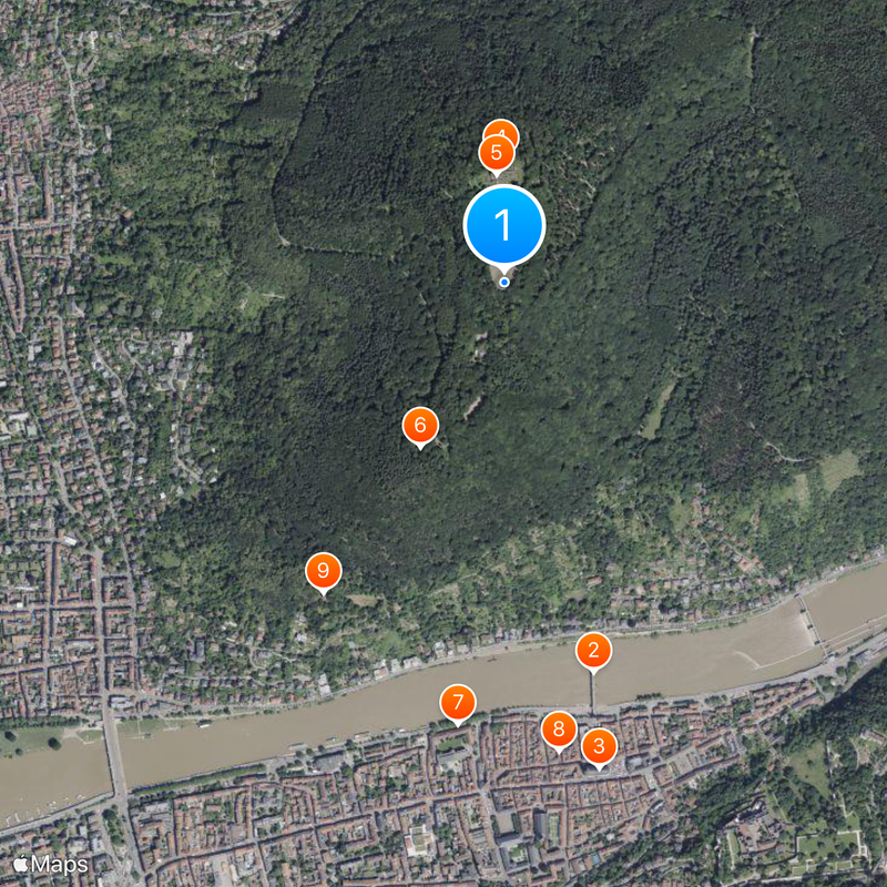 Thingstätte Heidelberg Mapa
