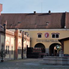 Fountain at Třeboň brewery