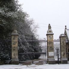 Entrance Gates And Piers On Dancers Hill Road At Bentley Heath Lodge