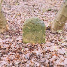 Milestone, at edge of Beverley Clump Wood