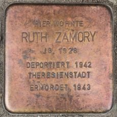 Stolperstein dedicated to Ruth Zamory