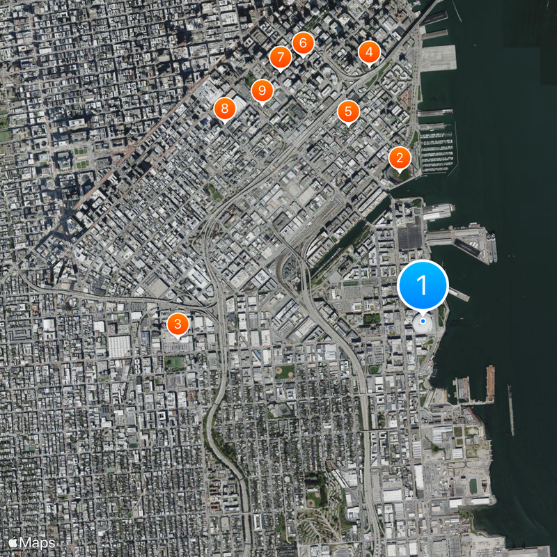 Chase Center Map