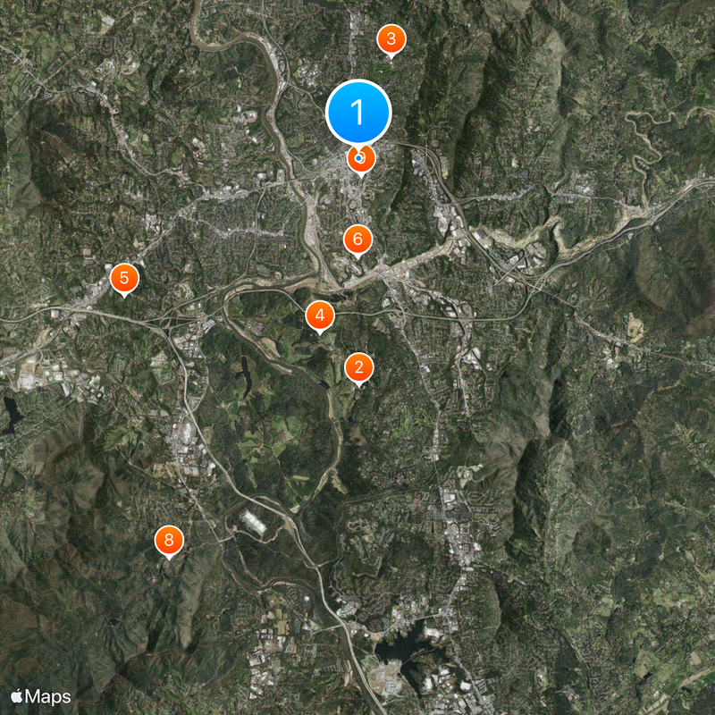 Asheville Map