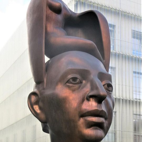 Pomník Georga Karse v Žižkově ulici v Kralupech nad Vltavou