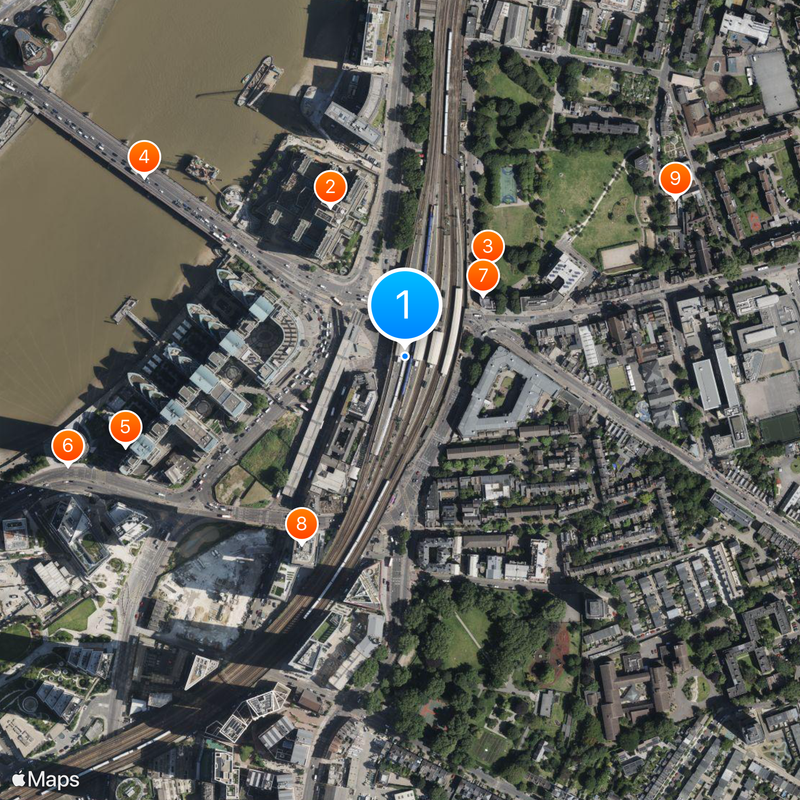 Vauxhall tube station Map