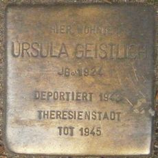 Stolperstein dedicated to Ursula Geistlich