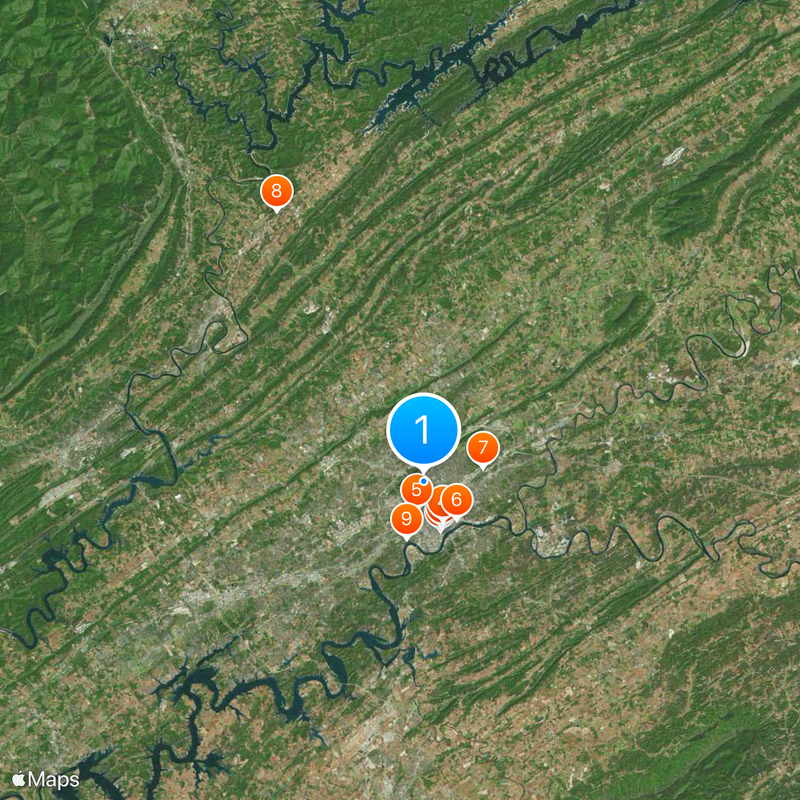 Comté de Knox Carte