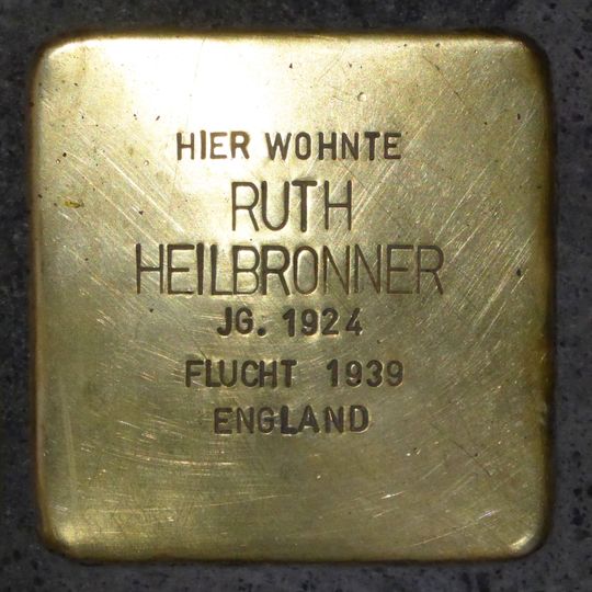 Stolperstein à la mémoire de Ruth Heilbronner
