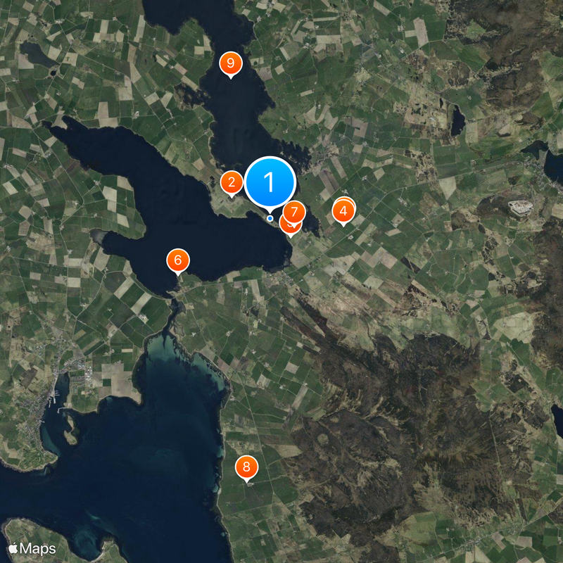 Ness of Brodgar Kaart