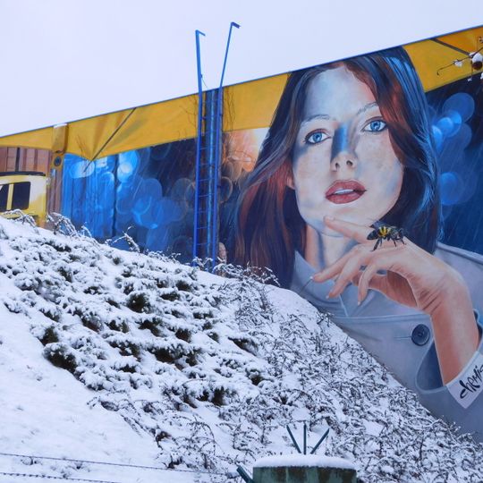 Mural in Šrobárova street