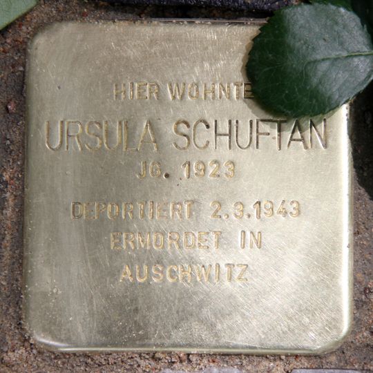 Stolperstein en memoria de Ursula Schuftan