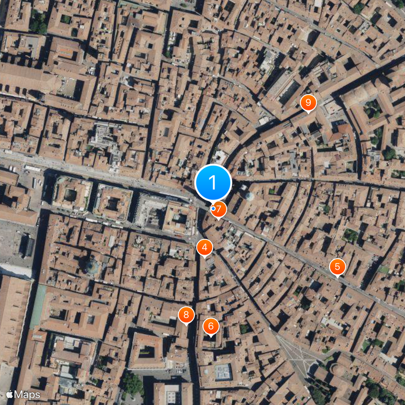 Torre dos Asinelli Mapa