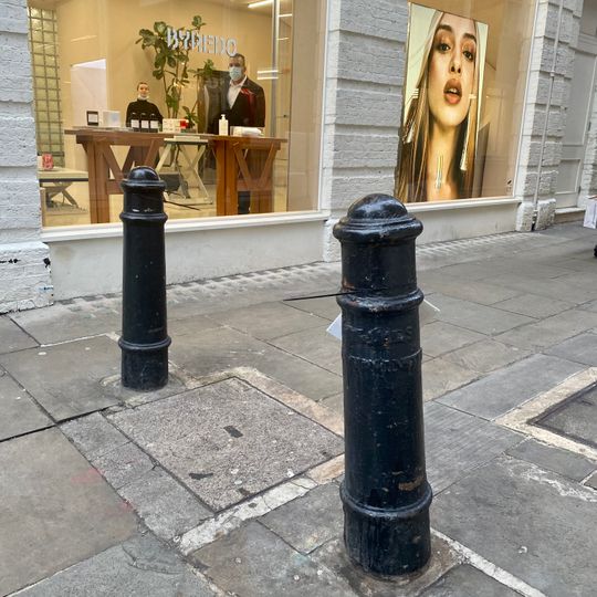 Bollard On Corner Of Silver Place
