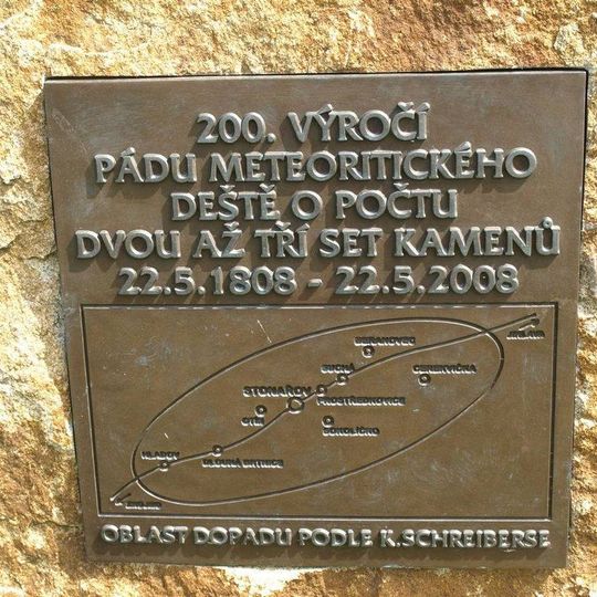 Památník meteoritického deště ve Stonařově