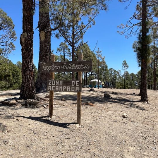 Zona de acampada Las Lajas
