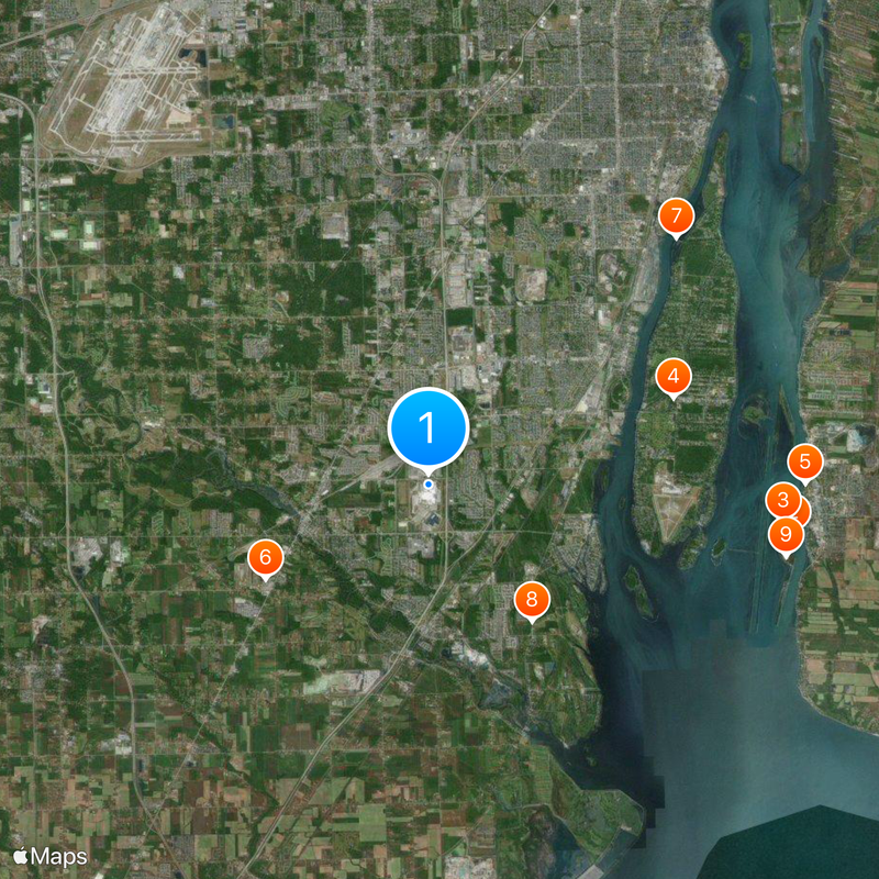 Flat Rock Assembly Plant Map