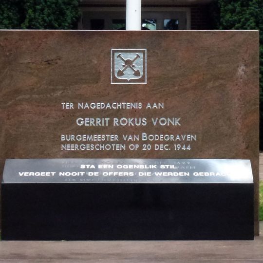 Gedenkmonument Burgemeester Vonk