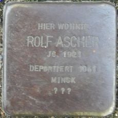 Stolperstein en memoria de Rolf Ascher
