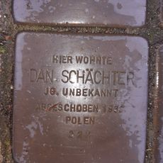 Stolperstein dedicated to Don (Dan) Schächter