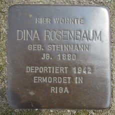 Stolperstein dedicated to Dina Rosenbaum