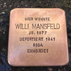 Stolperstein en memoria de Willi Mansfeld