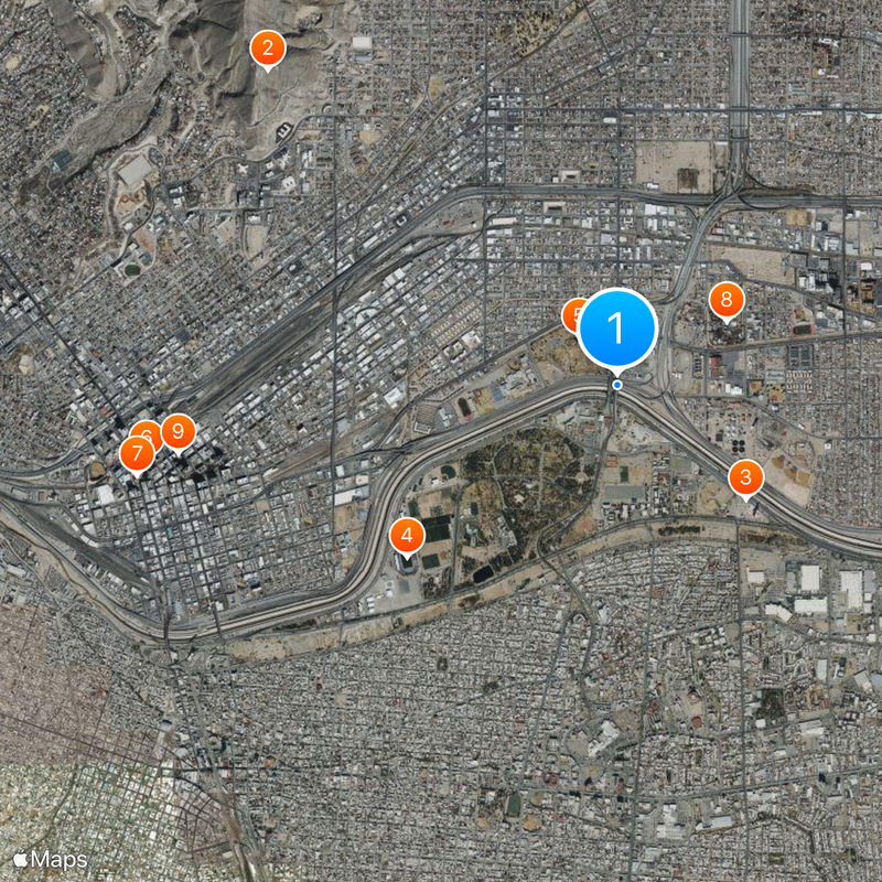 Bridge of the Americas Map