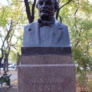 Bust of Alexandru Donici in the Alley of Classics, Chișinău