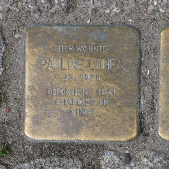 Stolperstein en memoria de Pauline Cohen