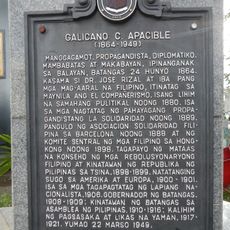 Galicano C. Apacible historical marker
