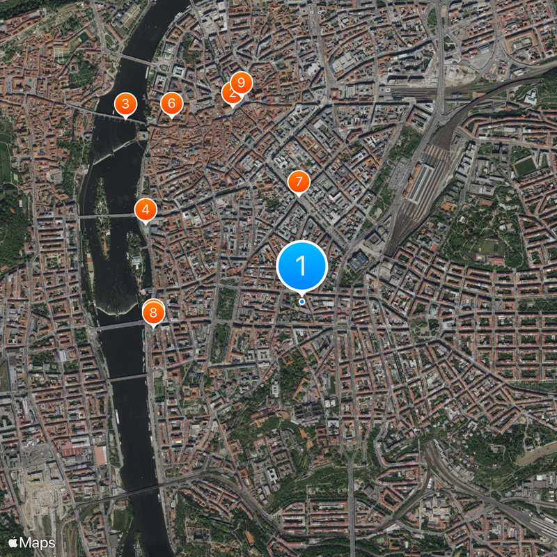 Prager Neustadt Karte