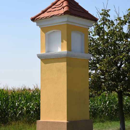 Column shrine in Bohuňovice near cemetery