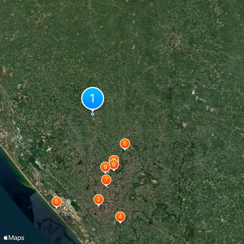 Mar Ivanios College Map