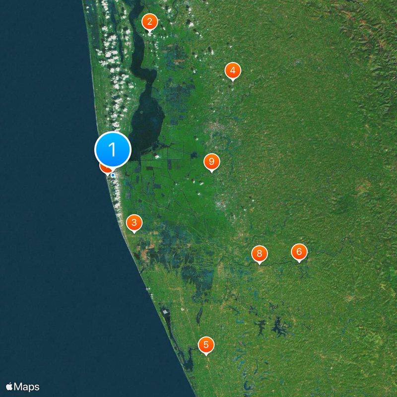 Alappuzha district Mapa