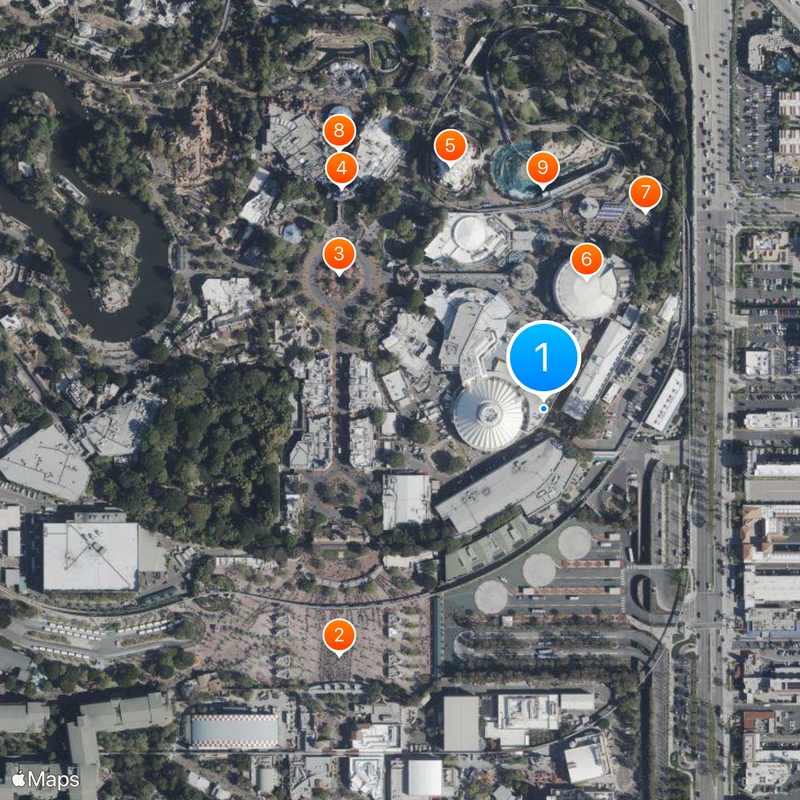 Space Mountain Carte