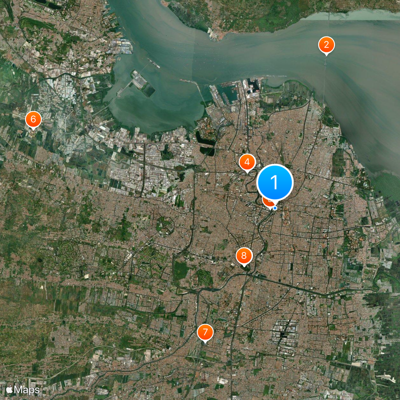 Surabaya Gubeng railway station Map