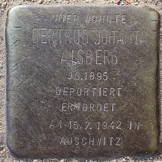 Stolperstein en memoria de Gertrud Johanna Alsberg