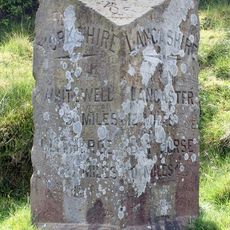 Milestone, ExYW at old county boundary Yorkshire/Lancashire