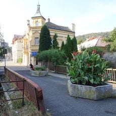 Most přes Jílovský potok Kostelní - Mírové náměstí v Jílovém