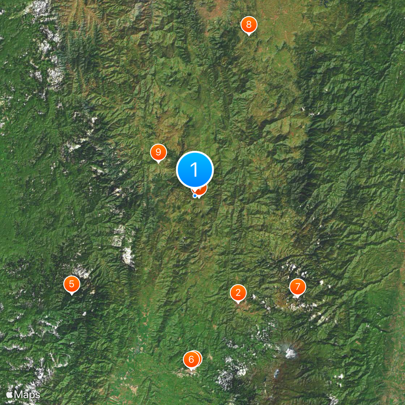 Coffee Cultural Landscape of Colombia Mapa
