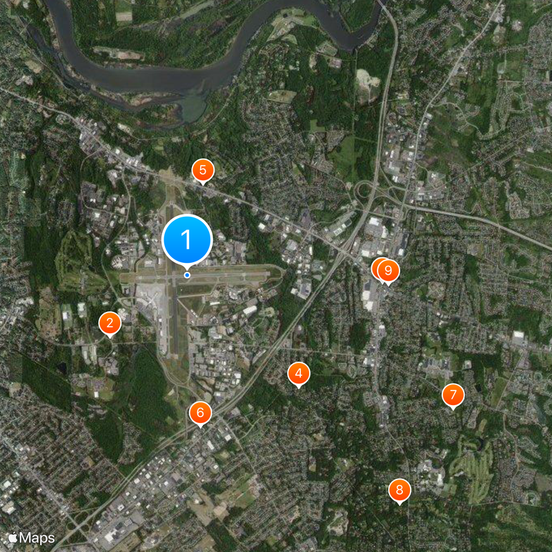 Albany International Airport Map