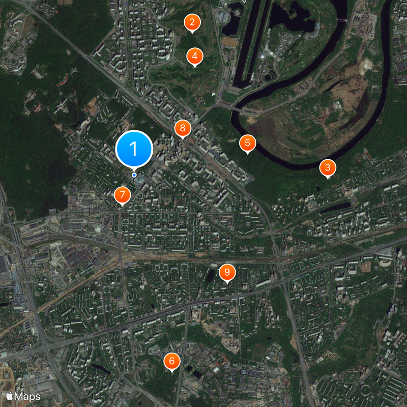 Moscow State Aviation Technological University Map