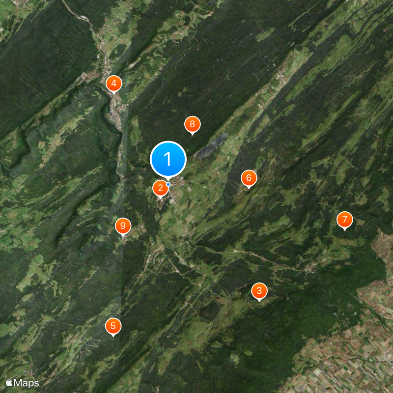 Les Rousses Map
