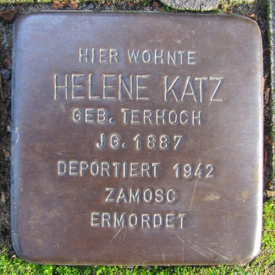 Stolperstein dedicated to Helene Katz