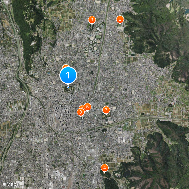 Matsumoto Castle Map