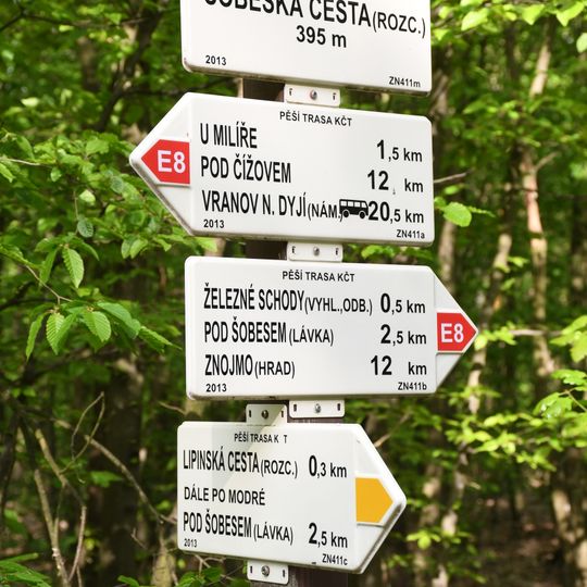 Rozcestník Šobeská cesta