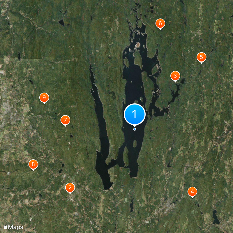 Quabbin Reservoir Mappa