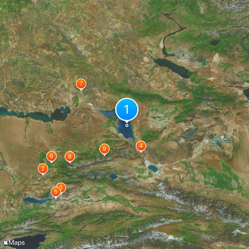 Alakol State Nature Reserve Map